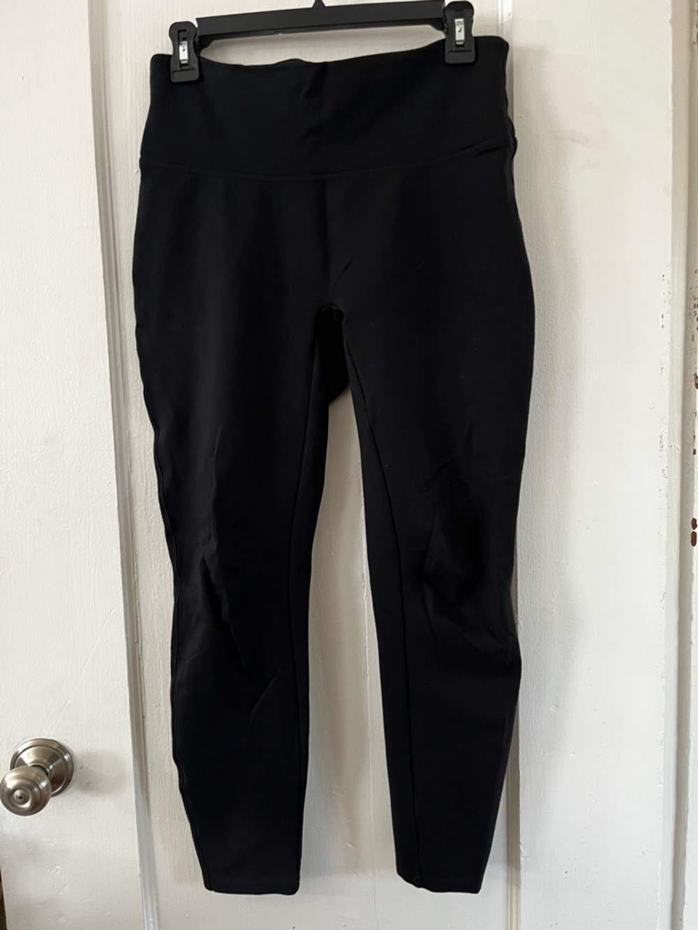 Spanx Ponte Ankle Leggings Black High Rise Shaping 20264R M - Picture 4 of 14